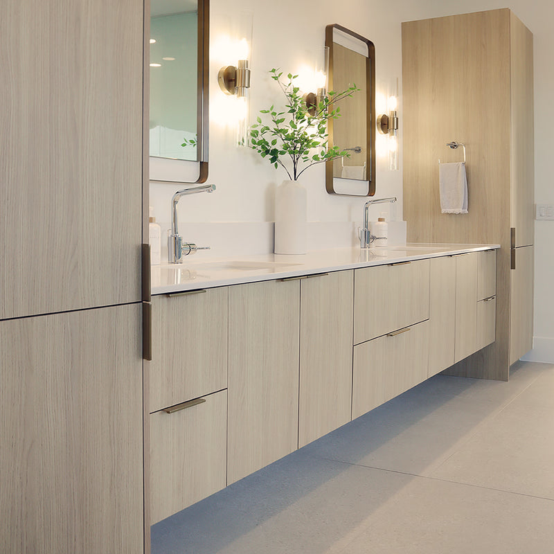 Custom bathroom vanity cabinetry