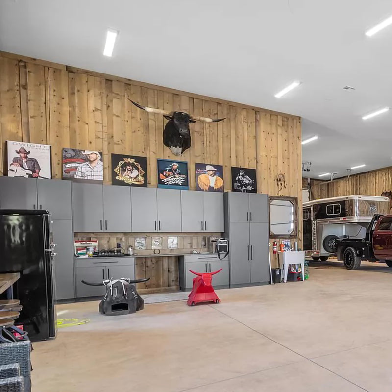 Custom garage storage cabinetry