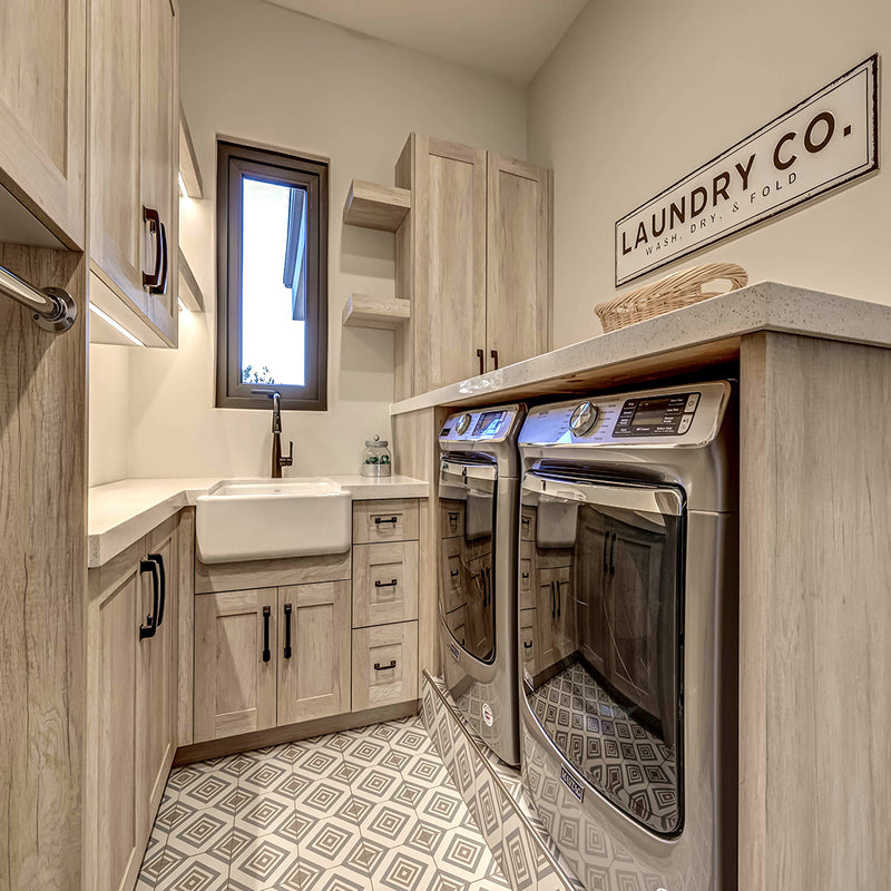 Custom laundry room cabinetry