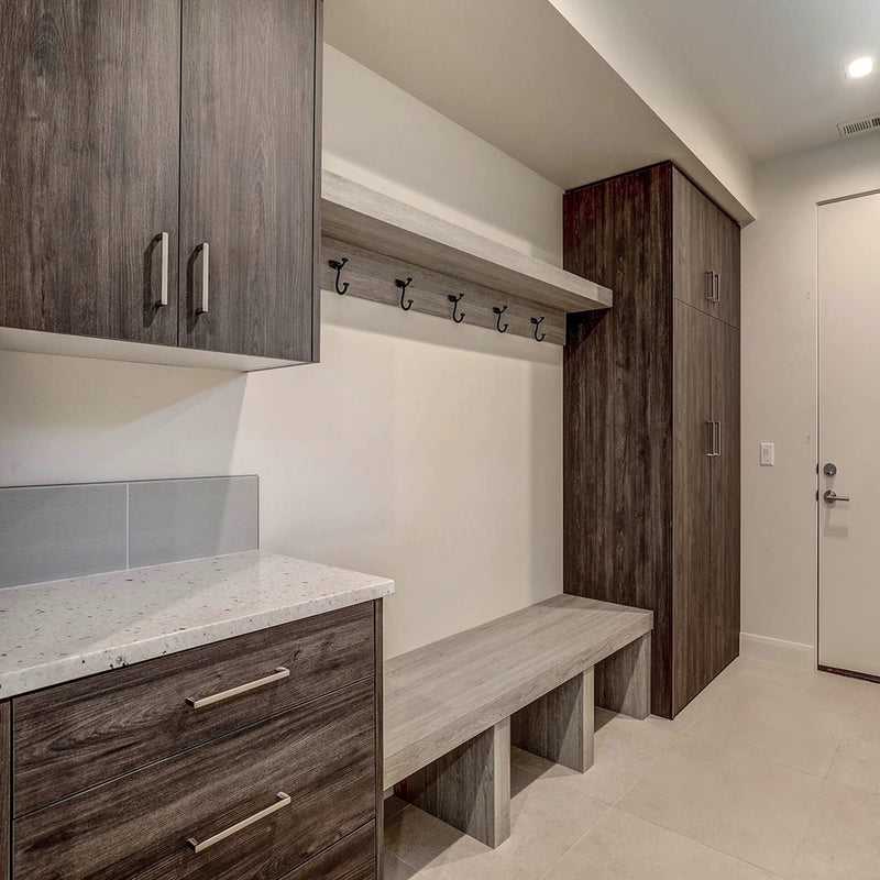 Custom mudroom lockers and storage